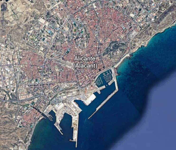 Vista Satélite Orbital - Nodo Alicante